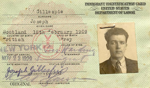 immigration card